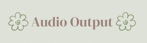 Audio